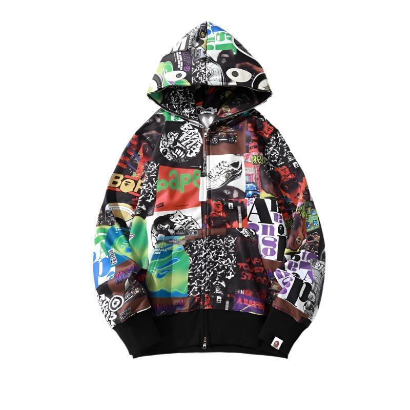 BAPE ALBUM MONOGRAM Shark full zip hoodie A Bathing Ape