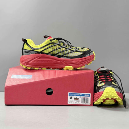 Nicole McLaughlin × Hoka Mafate Three 2 "Red/Neon Green