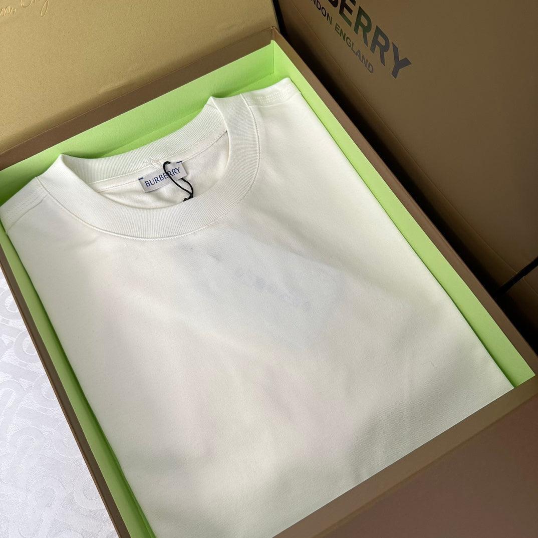 Burberry Cream T-Shirt Without Collar