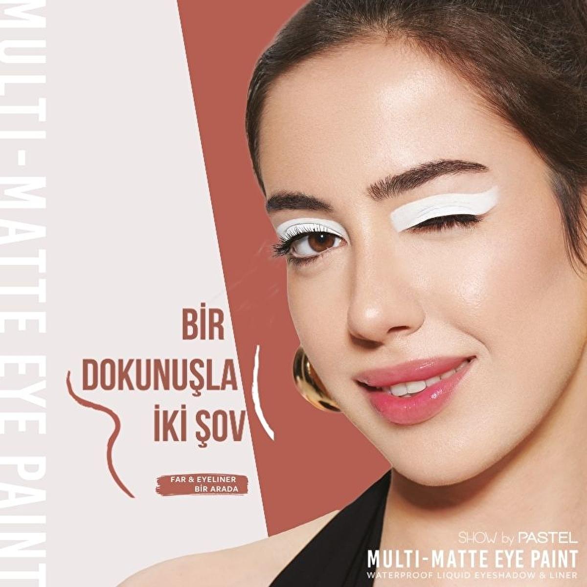 Show by Pastel Waterproof Eyeshadow &amp; Eyeliner - Long-Lasting Matte Finish Eye Paint with Acmella Flower