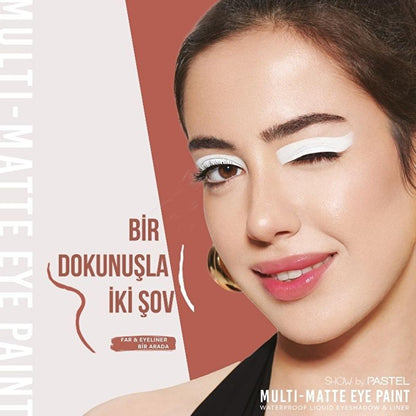 Show by Pastel Waterproof Eyeshadow &amp; Eyeliner - Long-Lasting Matte Finish Eye Paint with Acmella Flower