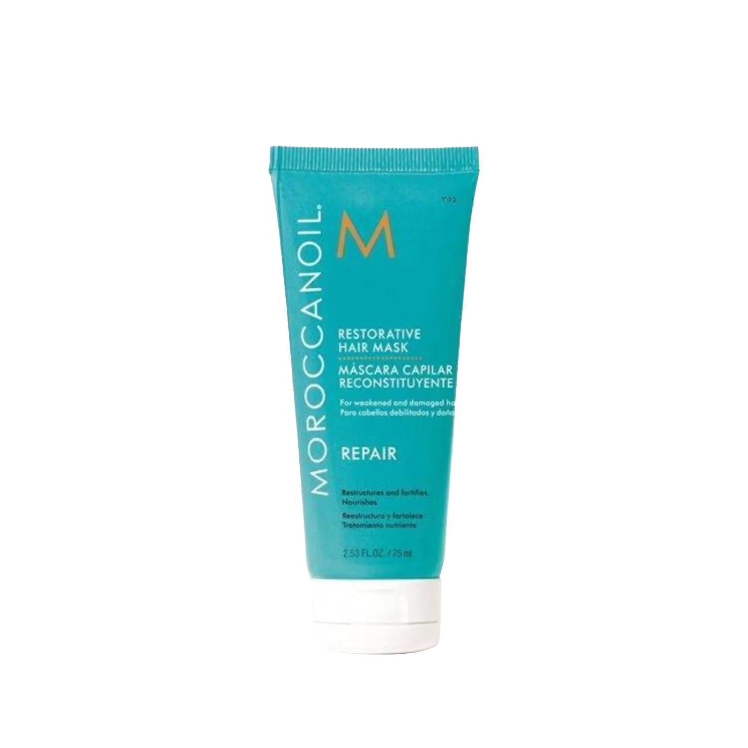 MOROCCANOIL Repair Restorative Hair Mask: Revitalize Damaged, Dry Hair - Intense Repair, Deep Hydration &amp; Shine (75 ml)