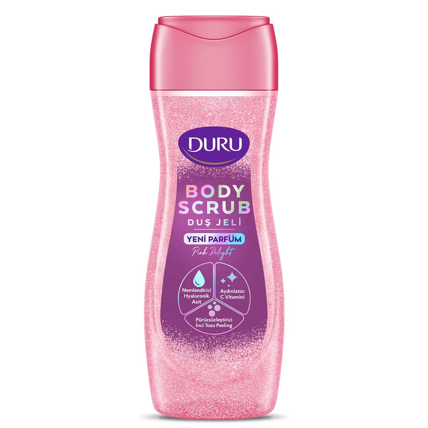 Duru Body Scrub Pink Delight Shower Gel 650 ml