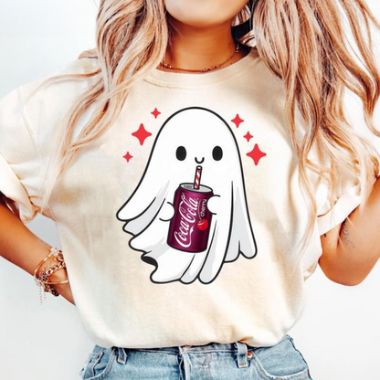 Spooky Ghost Halloween T-Shirt – Funny Skeleton Graphic Tee
