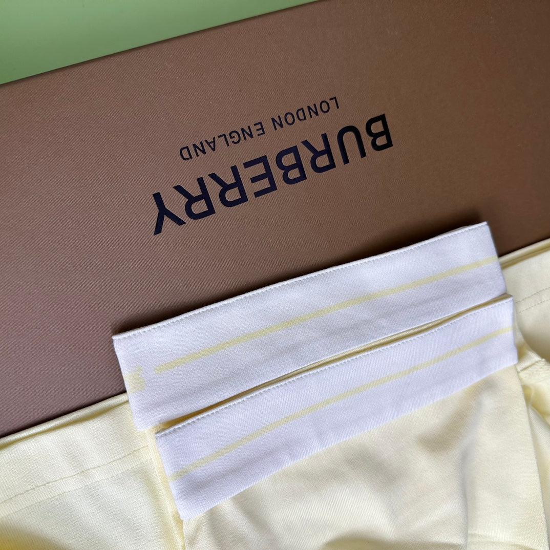 Burberry Yellow T-Shirt Without Collar