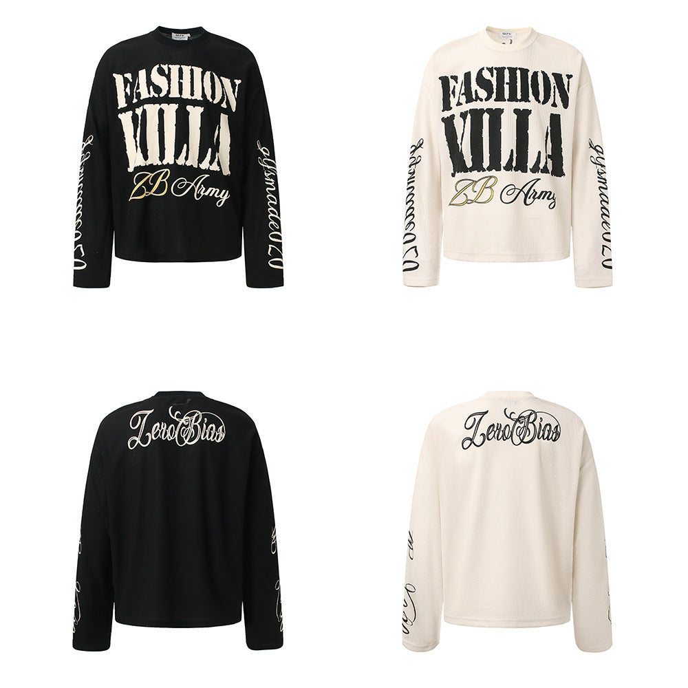High Sense Letter Print Design Men&