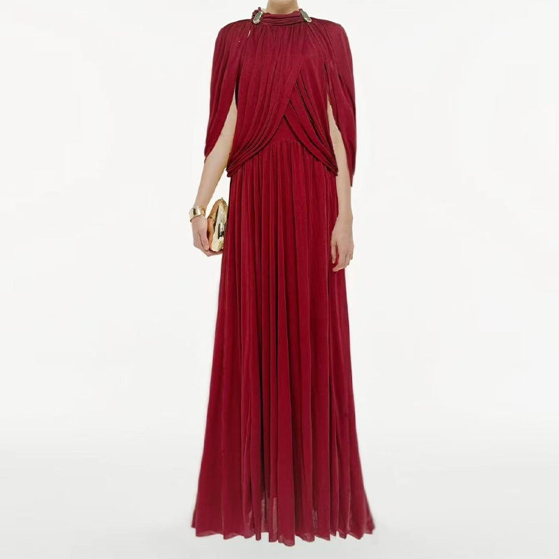 Round neck fresh chiffon fashion dress