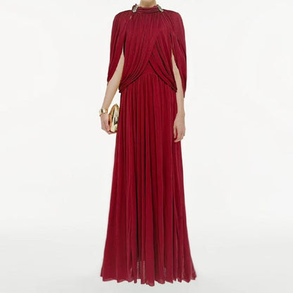 Round neck fresh chiffon fashion dress