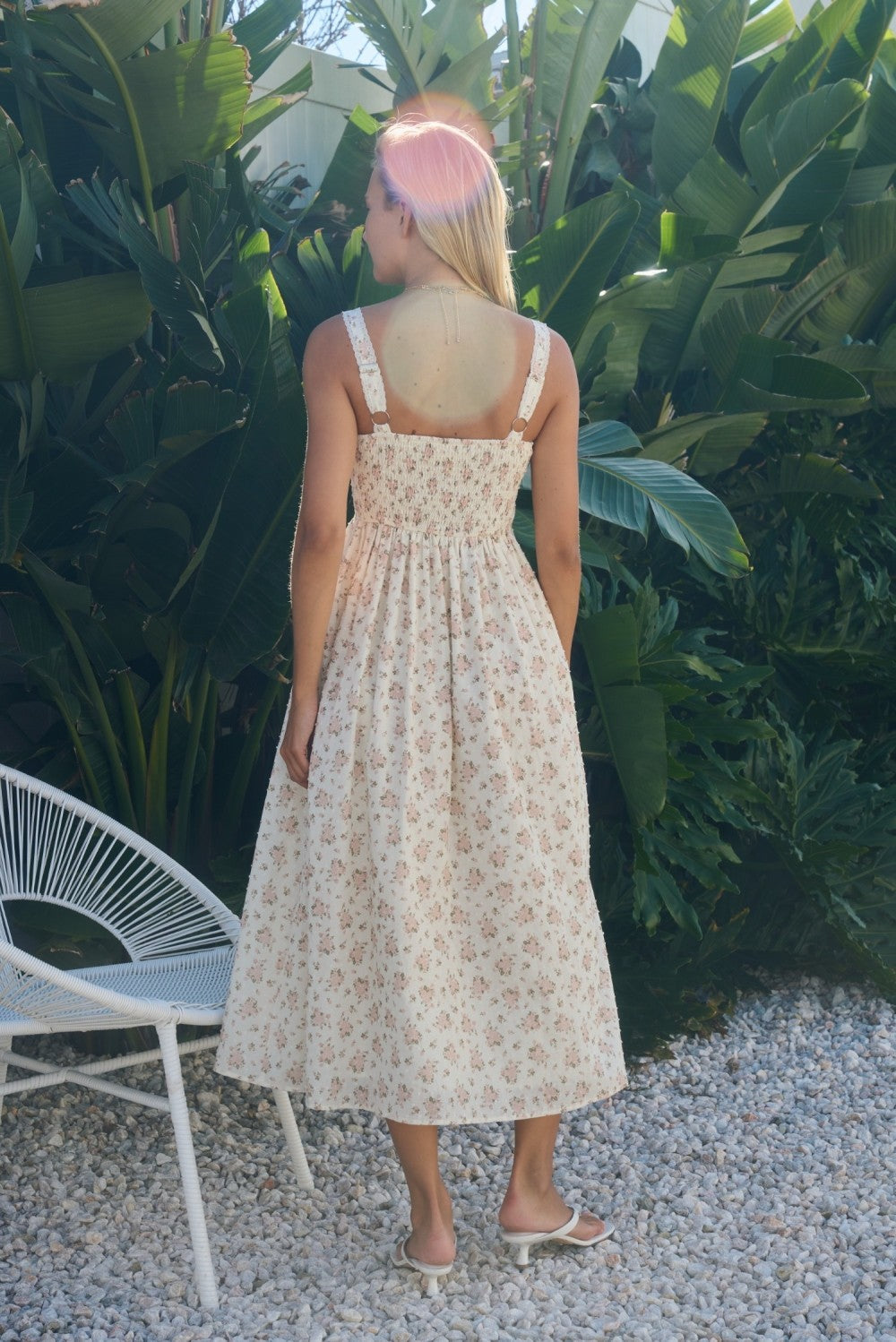 Floral Sweetheart Midi Dress