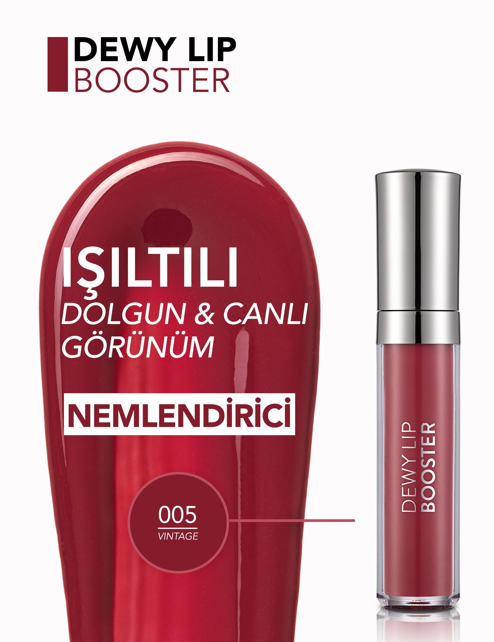 Flormar Dewy Lip Booster Plumping Lip Gloss 4.5ml