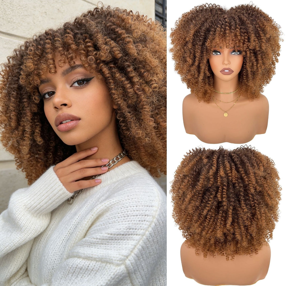 Short Curly Synthetic Wigs