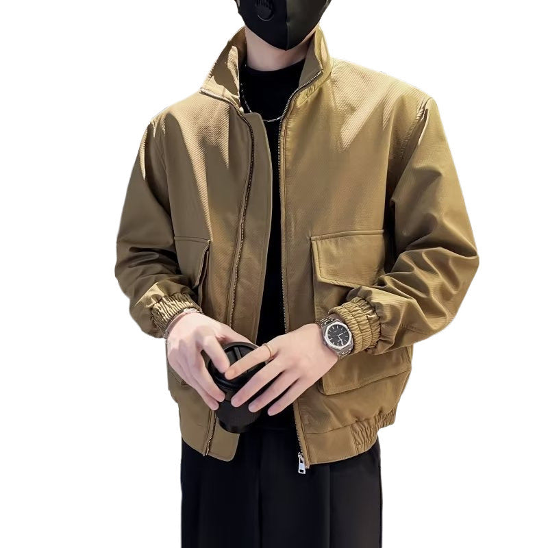 Mens Solid Color Work Jacket
