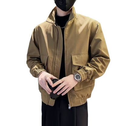 Mens Solid Color Work Jacket