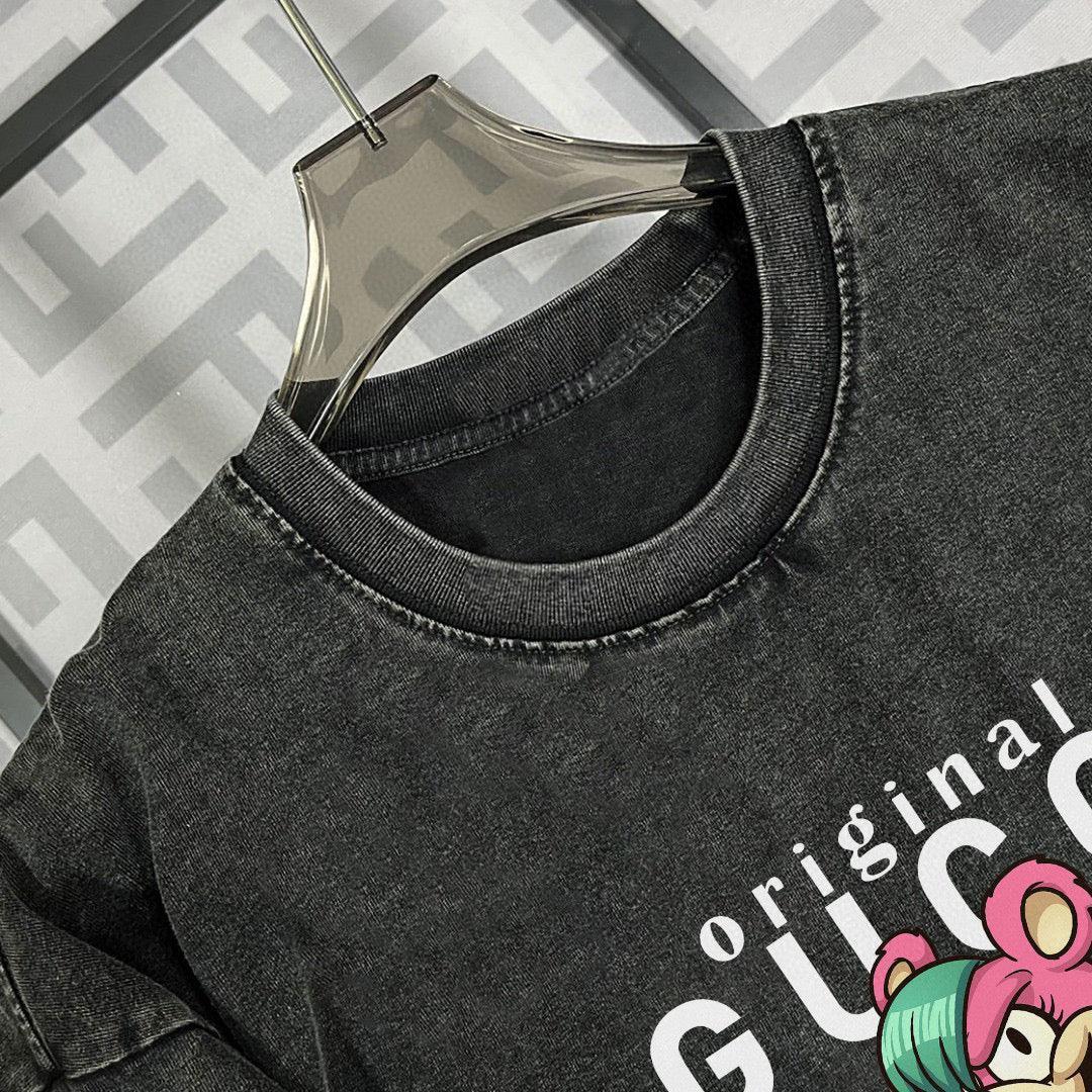 Gucci T-Shirt Smoke Black – Luxury Cotton Crew Neck Tee