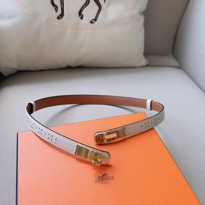 Hermes Men Gold Buckle Belt &
