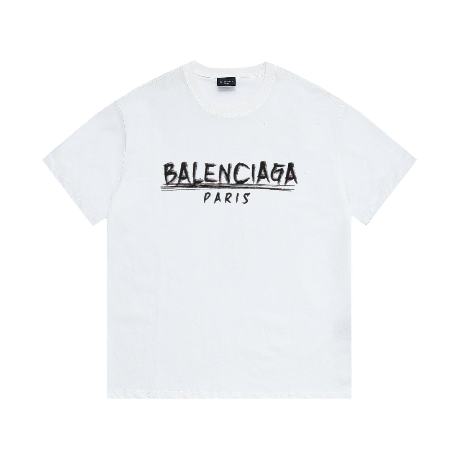 Balenciaga White T-Shirt Without Collar