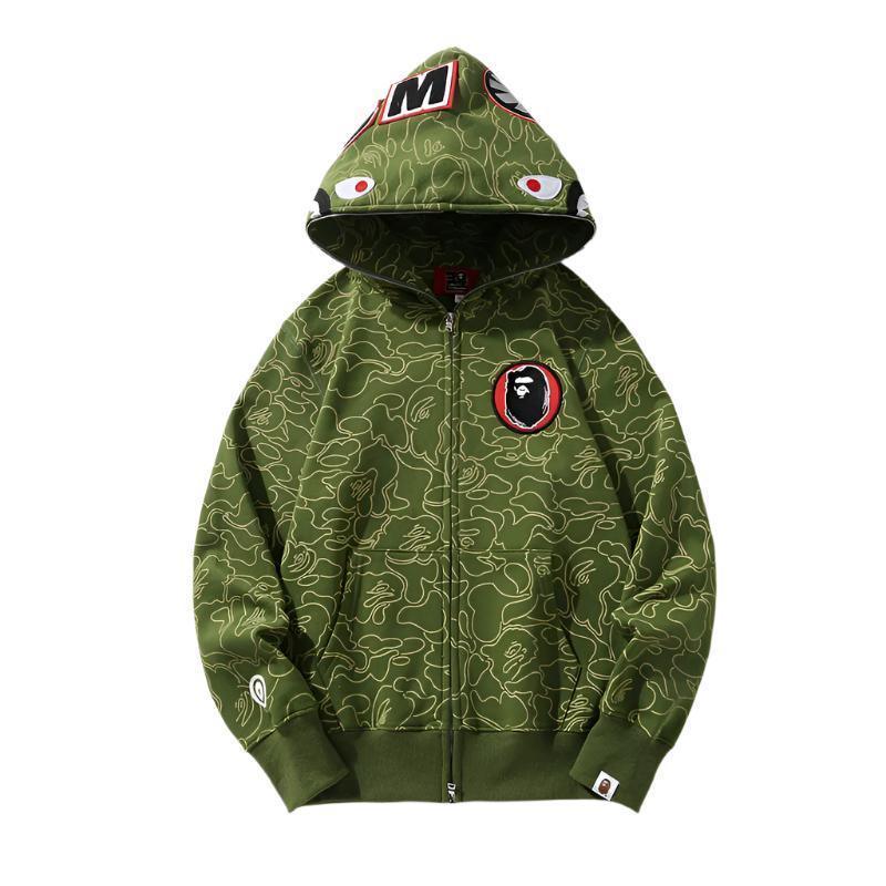 BAPE Line Camo Shark Full Zip Hoodie A Bathing Ape &