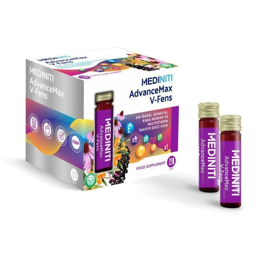 Advancemax V-Fens: 20 x 10ml Bottles - Your Convenient Daily Health &amp; Beauty Boost.