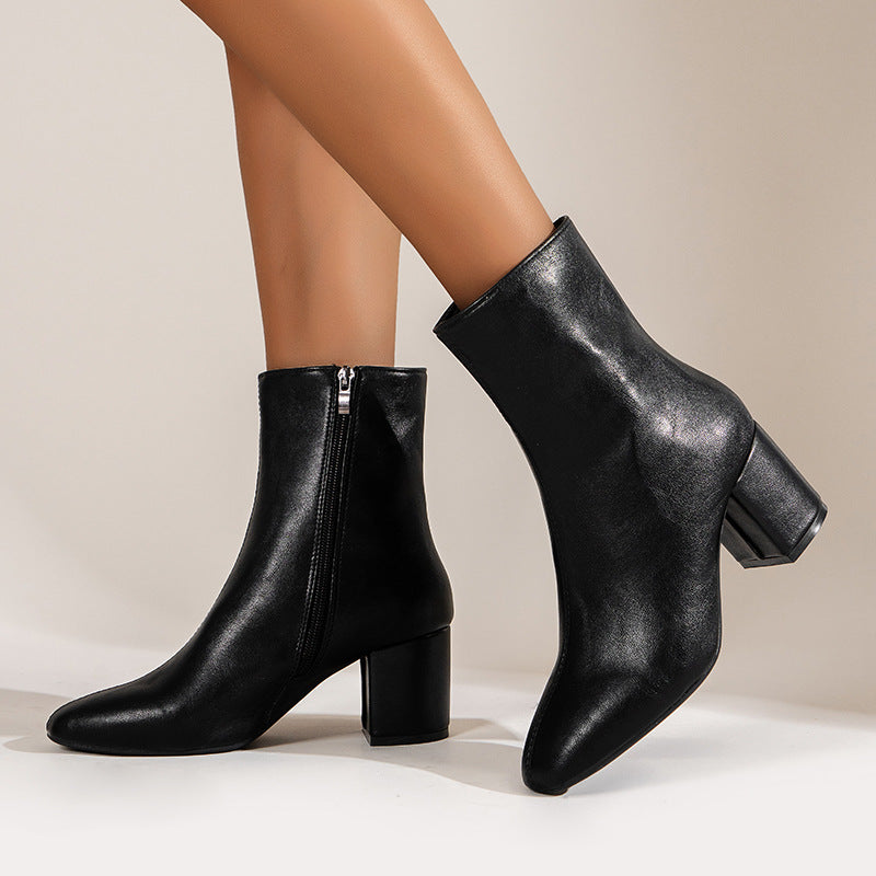High Heels Short Boots Women&