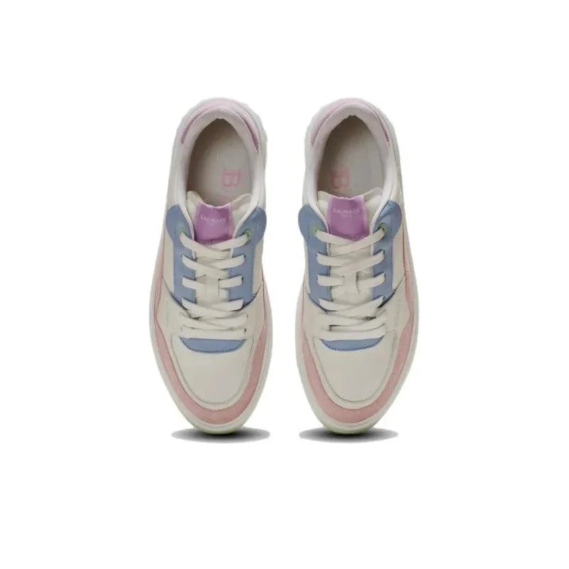 BALMAIN B-Court Flip Leather Sneakers
