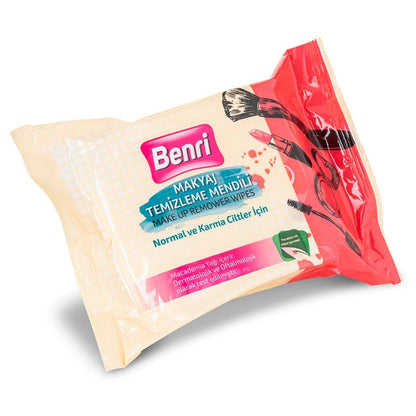 Benri Makeup Remover Wipes for Normal &amp; Combination Skin 25 Count