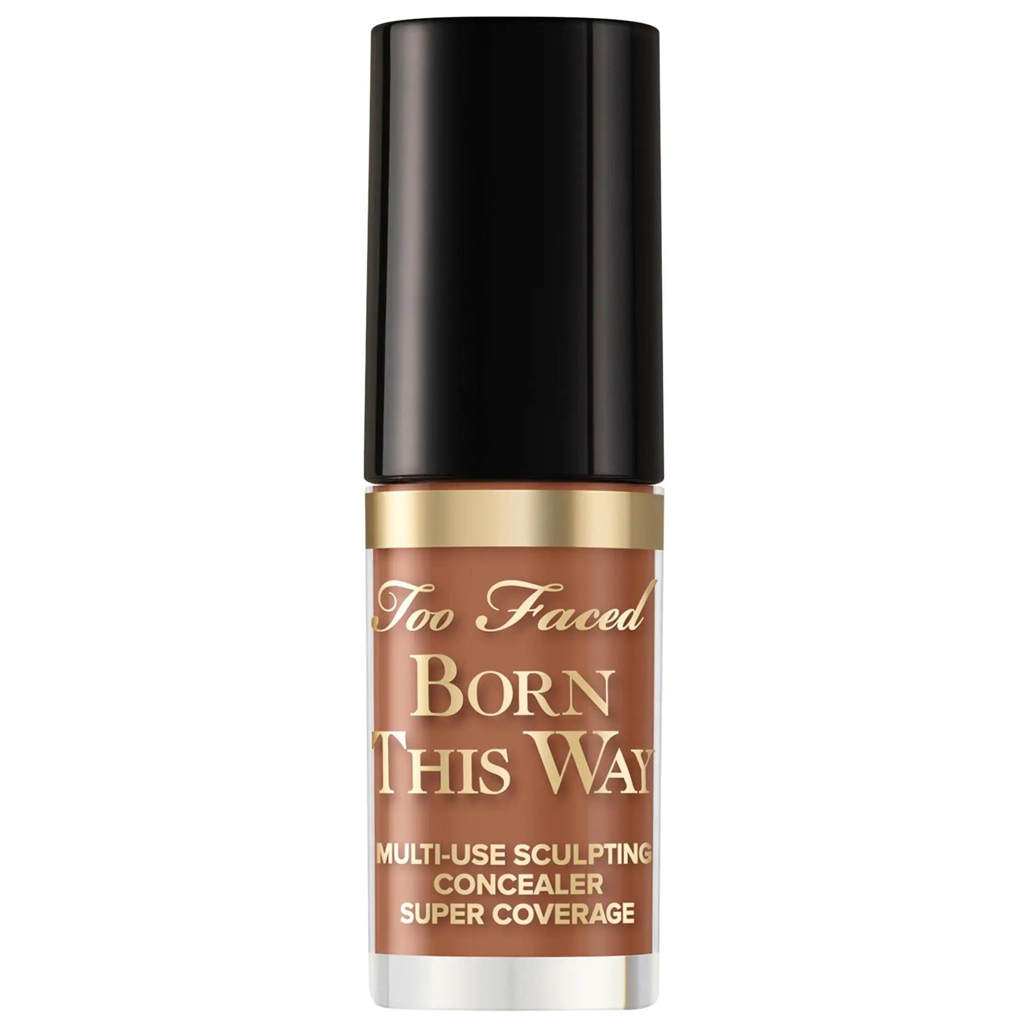 Too Faced Mini Born This Way Concealer: Full Coverage, Natural Finish, Hydrating, Vegan &amp; Cruelty-Free - Multi-Use Concealer for Flawless Skin