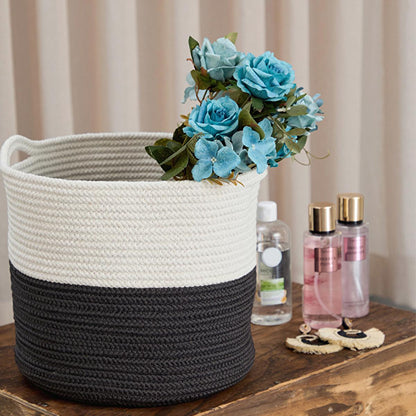 Coco Clementine Handwoven Jute Basket - Eco-Friendly, Multi-Purpose Storage Solution for Home Decor