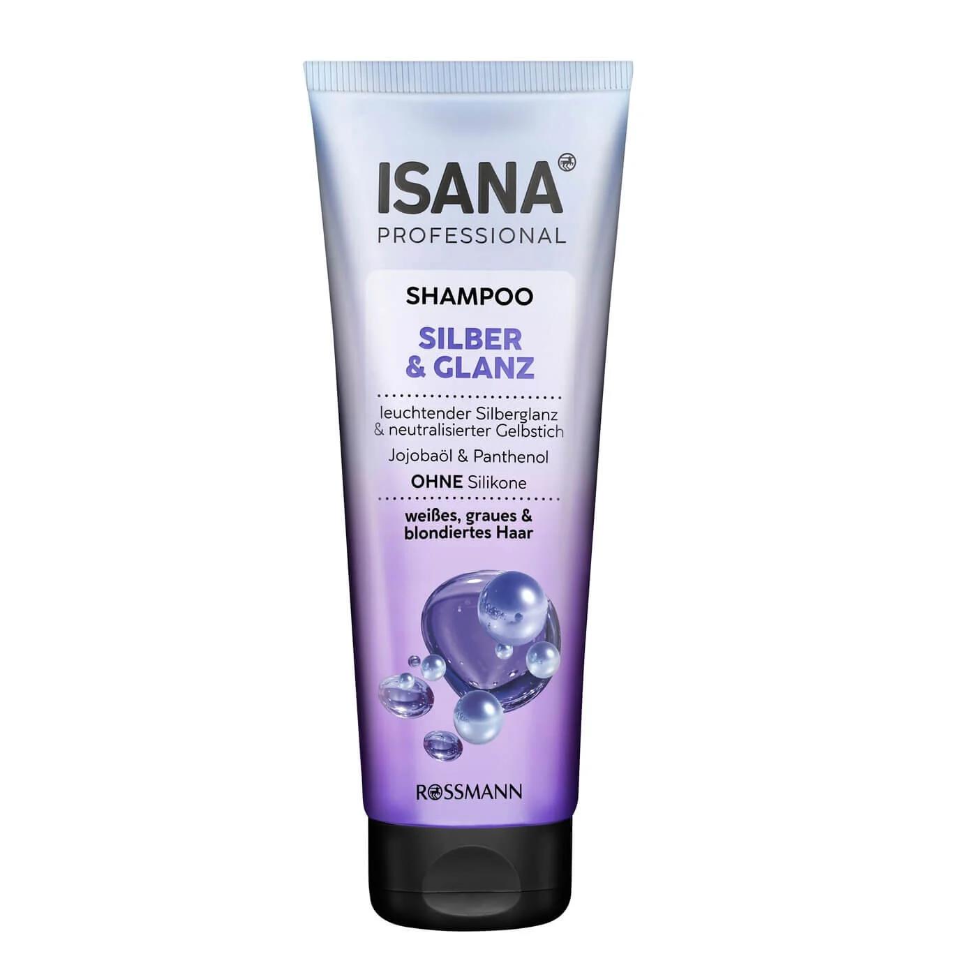 Isana Professional Silver &amp; Shine Shampoo for Gray Hair 250ml