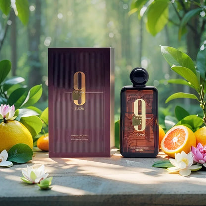 Brown 9PM Elixir Unisex Extrait de Parfum, 3.4 Fl. Oz Long-lasting fragrance suitable for everyday use Valentine&