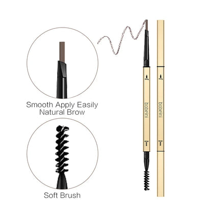 Dual-Ended Waterproof Eyebrow Pencil – Precise, Long-Lasting &amp; Smudge-Proof Brow Makeup