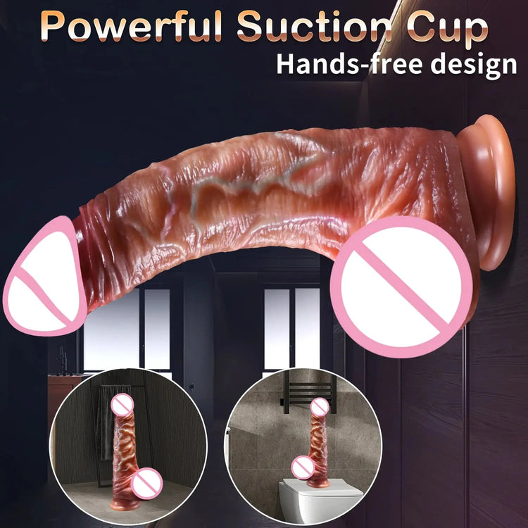 Super Realistic Dildo For Female Masturbation Skin Sliding Foreskin Dick Penetration Anal Big Penis Sexy Adult Sex Toys ForWomen SHOPEZRA L.L.C.