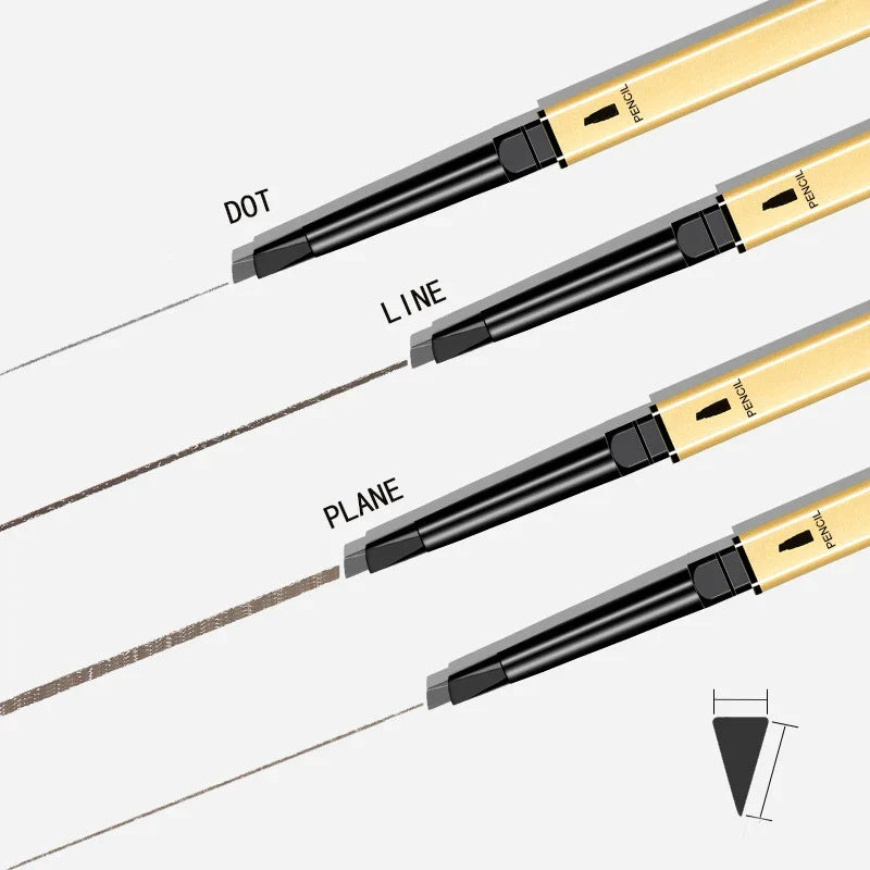 Dual-Ended Waterproof Eyebrow Pencil – Precise, Long-Lasting &amp; Smudge-Proof Brow Makeup