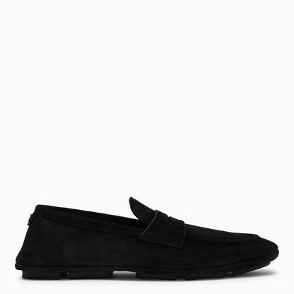 Dolce&amp;Gabbana Black Suede Loafer