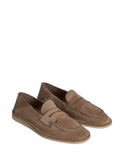 DOLCE &amp; GABBANA Stylish Leather Moccasin Slippers for Men