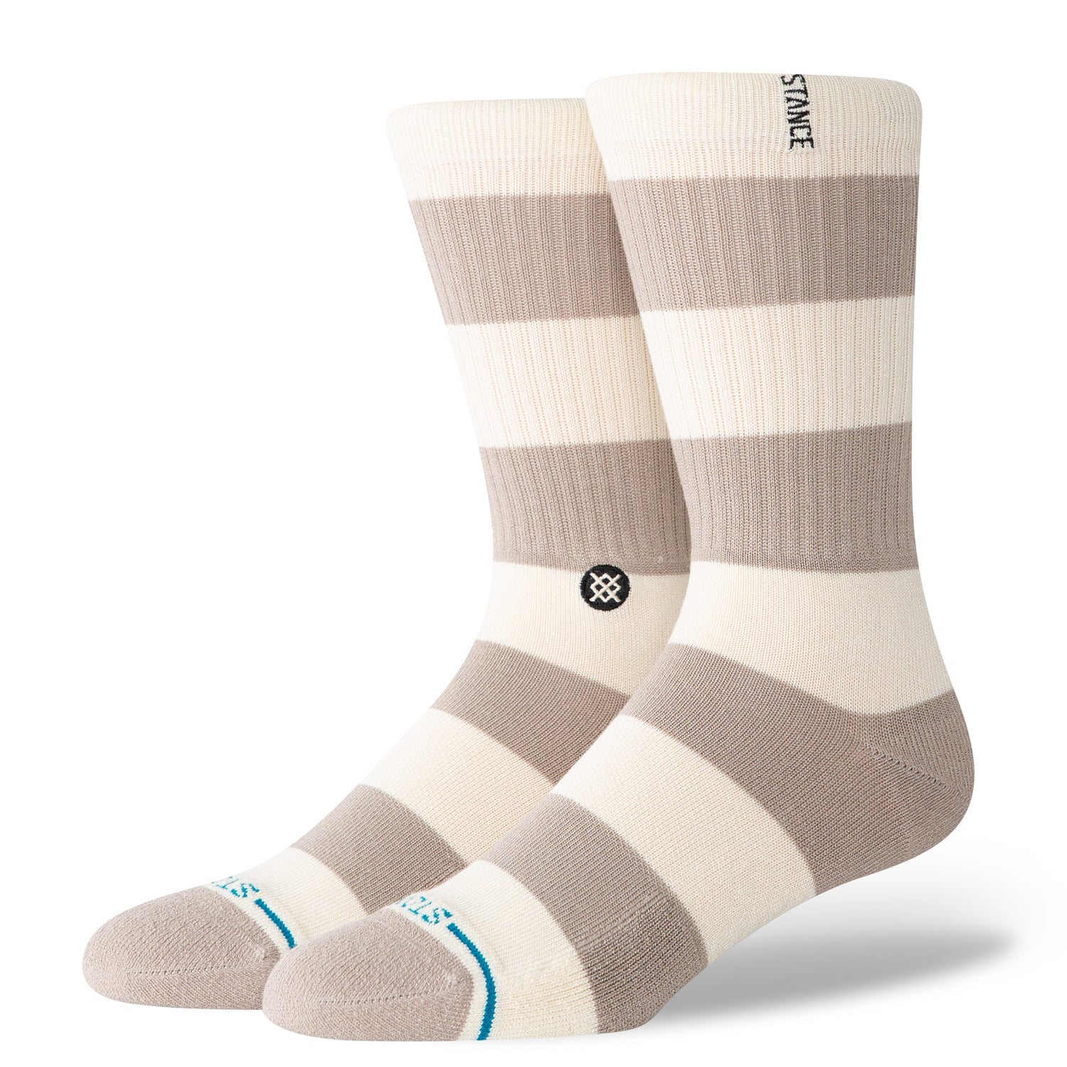 Stance Butter Blend Crew Socks - Stacked Up - Sting Grey