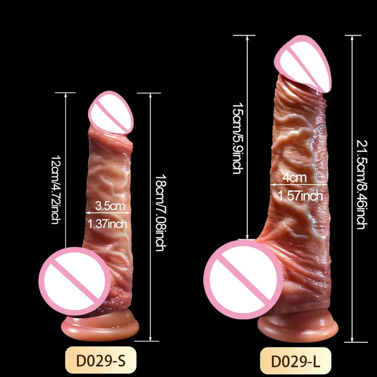 Super Realistic Dildo For Female Masturbation Skin Sliding Foreskin Dick Penetration Anal Big Penis Sexy Adult Sex Toys ForWomen SHOPEZRA L.L.C.