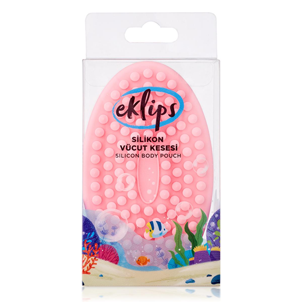 Eklips Silicone Body Scrubber - Dual Sided Exfoliating Brush for Cleansing and Scalp Massage - Healthier Skin &amp; Relaxation