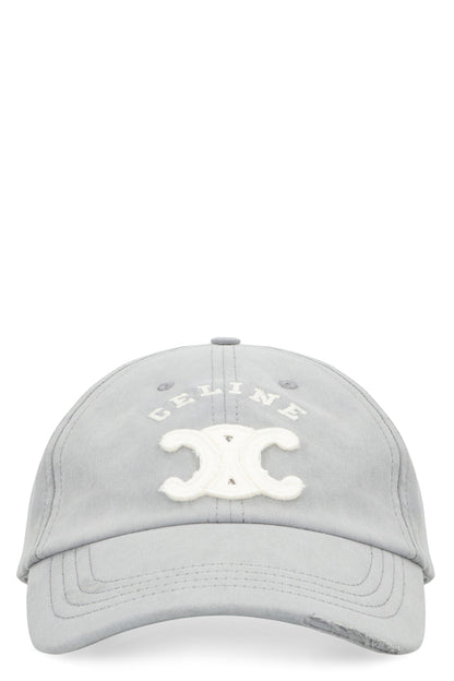 CELINE Triomphe Lightweight Cotton Gabardine Cap