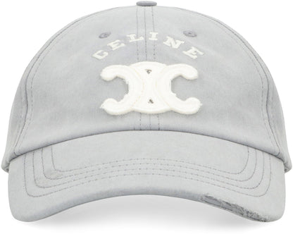 CELINE Triomphe Lightweight Cotton Gabardine Cap