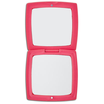Eklips Pink Compact Mirror - Portable Makeup Mirror with Dual-Sided Glass &amp; Magnetic Closure