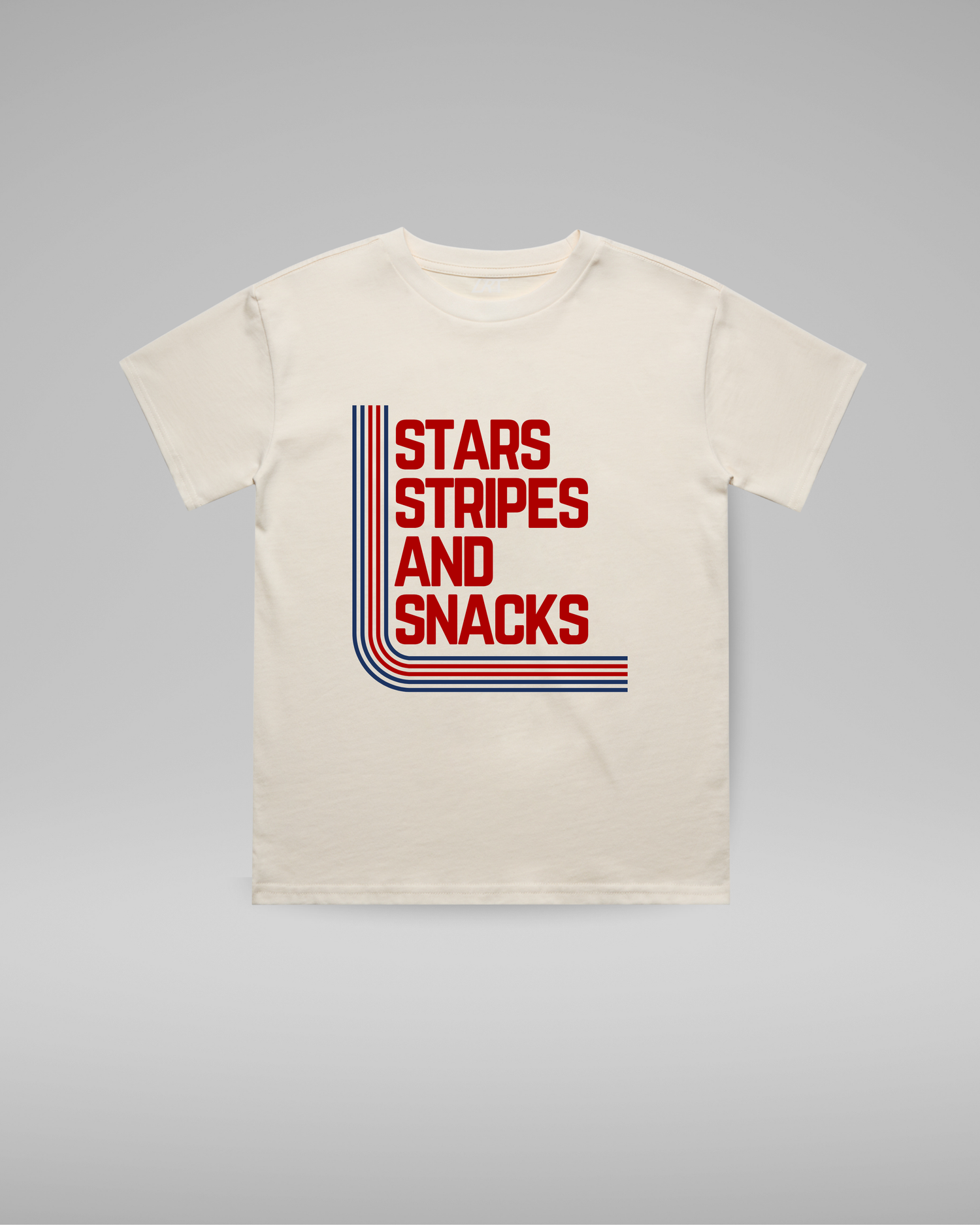 STARS STRIPES &amp; SNACKS TEE - VINTAGE CREAM