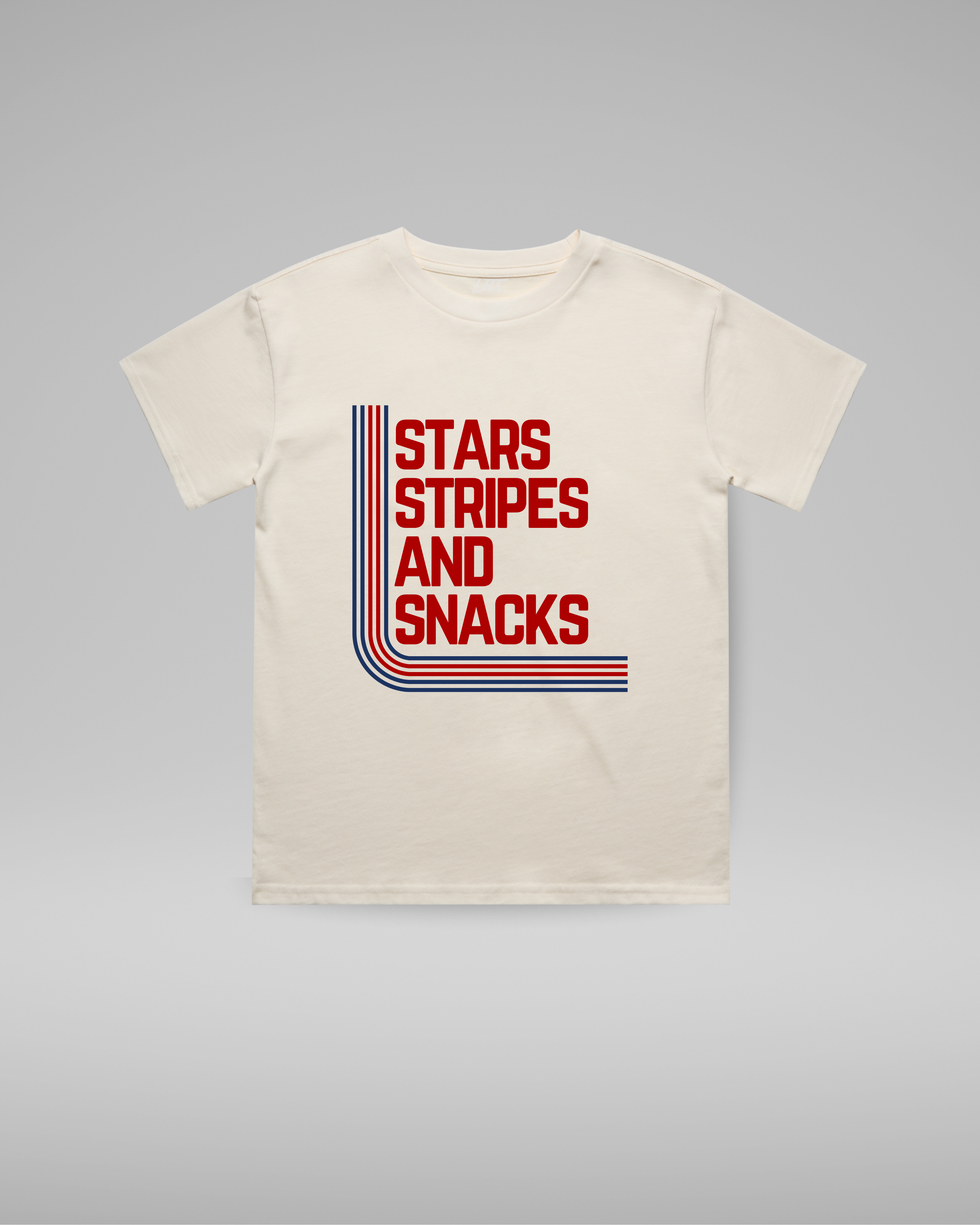 STARS STRIPES &amp; SNACKS TEE - VINTAGE CREAM