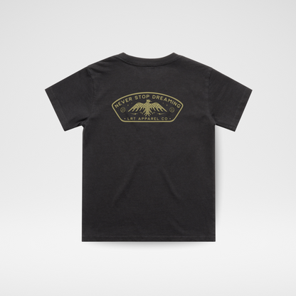 NEVER STOP DREAMING TEE - VINTAGE BLACK