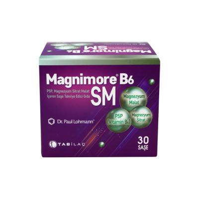 Magnimore B6: Vitamin B6 &amp; Magnesium Supplement - 30 Sachets for Enhanced Energy, Muscle Support &amp; Electrolyte Balance