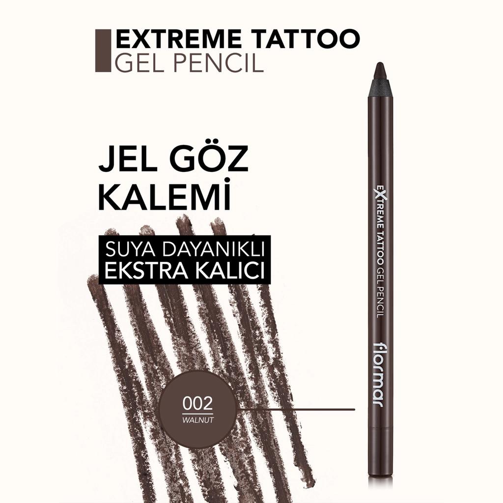 Flormar Extreme Tattoo Matte Gel Eyeliner 002 Walnut 1.2g