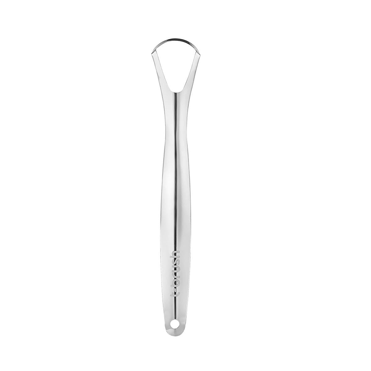 T-Brush Stainless Steel Tongue Scraper for Oral Hygiene &amp; Fresh Breath