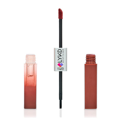 LYKD Double Sided Lipstick &amp; Gloss - Long Lasting, Non-Sticky, Vibrant Lip Color Duo