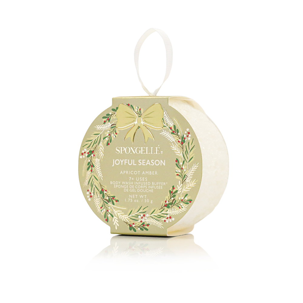 Joyful Season - Apricot Amber | Holiday Wreath