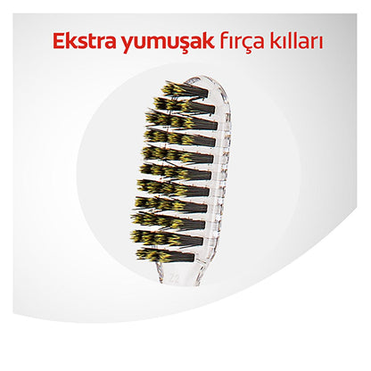 Colgate Advanced Charcoal Toothbrush - Extra Soft Bristles for Gentle Deep Cleaning