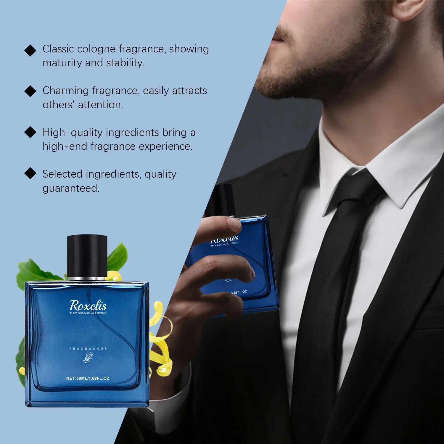 Roxelis 50ml Charmig Cologne Perfume Spray Men&